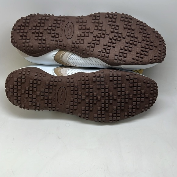 Men’s Original Penguin by Munsingwear Lace Up Shoes Size 11.5 White/Tan NIB - Picture 9 of 12